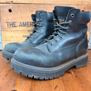 Timberland PRO Mens 8.5 Direct Attach 6" 24/7 Waterproof Soft Toe Work Boots Blk